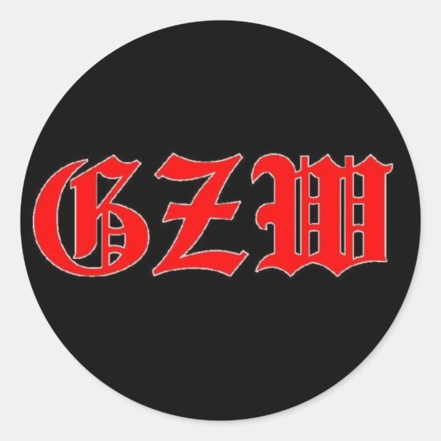 Pegatina Redonda Cero ojiva en tierra (Anverso)