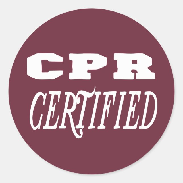 Pegatina Redonda certificación cpr (Anverso)