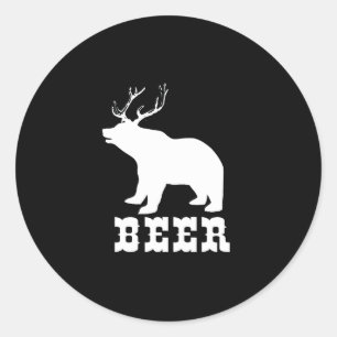 Pegatina Redonda Cerveza
