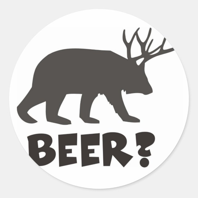 Pegatina Redonda cerveza? (Anverso)