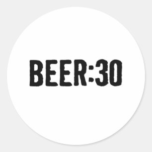 Pegatina Redonda Cerveza: 30