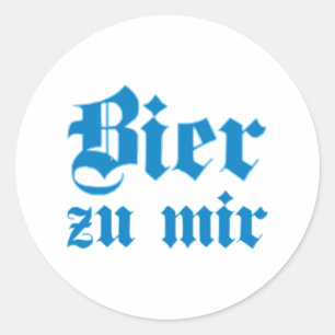 Pegatina Redonda Cerveza a mí Baviera bávaras bávaras bavarian