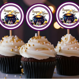 Pegatina Redonda Cerveza para un bebé: Azúcar y especias