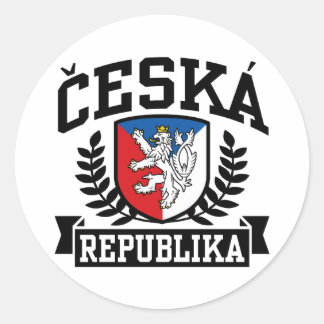 Pegatina Redonda Ceska Republika