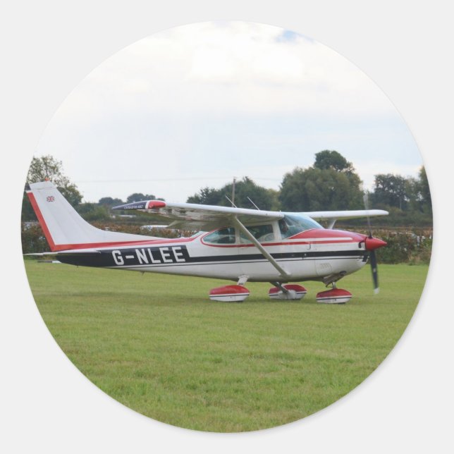 Pegatina Redonda Cessna 182Q (Anverso)
