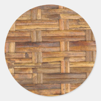 Pegatina Redonda cesta