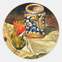 Cezanne - Todavía la vida con la cerámica italiana