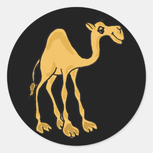 Pegatina Redonda CH-Funny Personalizado Camel Pegatinas
