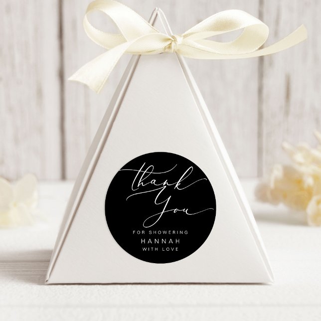 Pegatina Redonda Chá de Coche Minimalista Moderno de agradecimiento (Subido por el creador)