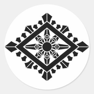 Pegatina Redonda chakra dharma rómbico