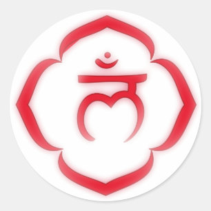 Pegatina Redonda Chakra raíz "tensa" - Muladhara