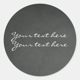 Pegatina Redonda Chalkboard Chalk Personalizado Pegatinas a favor