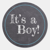 ¡Chalkboard Es un chico! Invitación del bebé