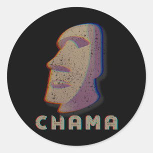 Pegatina Redonda Chama Fan Mma Fan Jjb Boxing Muay Thai Kickbox