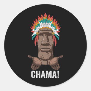 Pegatina Redonda Chama Paotan Mma Fan Jjb Boxing Muay Thai Kickboxi