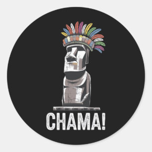 Pegatina Redonda Chama Paotan Mma Fan Jjb Boxing Muay Thai Kickboxi