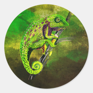 Pegatina Redonda ¡Chameleons!