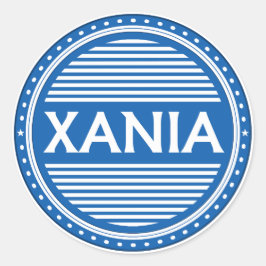 Pegatina Redonda Chania City Pride Emblem – Greek Identity