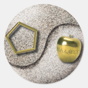 Pegatina Redonda Chao sagrado