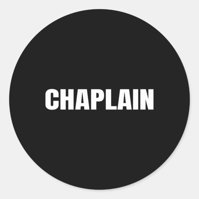 Pegatina Redonda Chaplain (Anverso)