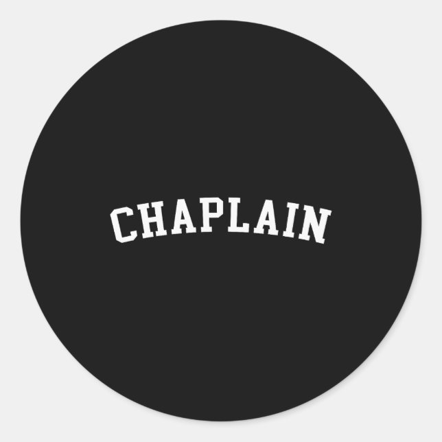 Pegatina Redonda Chaplain  (Anverso)