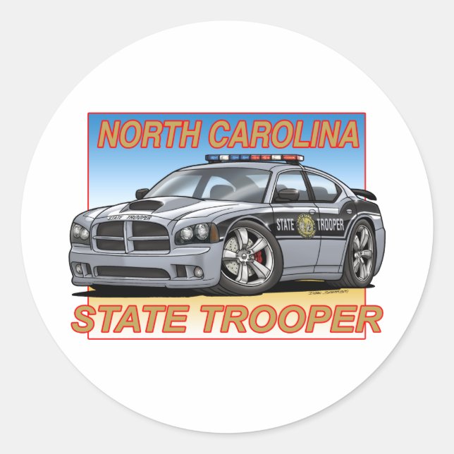 Pegatina Redonda Charger_NC_TROOPER (Anverso)