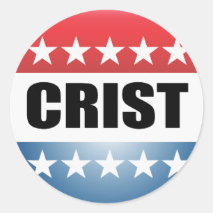 PEGATINA REDONDA CHARLIE CRIST