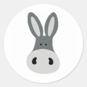 Pegatina Redonda Charlie Donkey