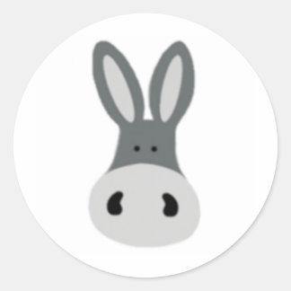 Pegatina Redonda Charlie Donkey