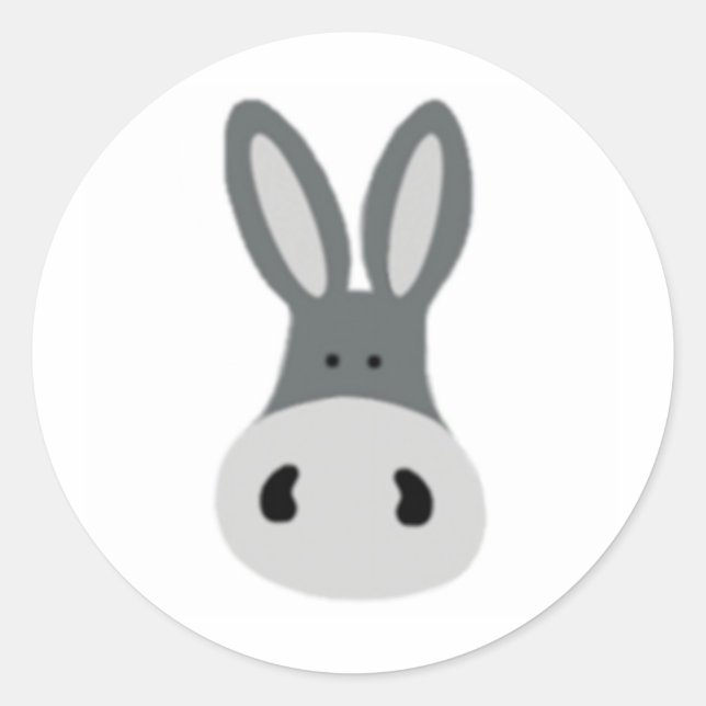 Pegatina Redonda Charlie Donkey (Anverso)