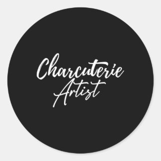 Pegatina Redonda Charrie Hostess Cheese Meate Board Maker Py