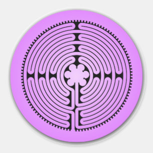 Pegatina Redonda Chartres Labyrinth