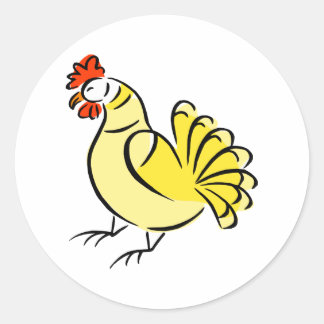 Pegatina Redonda Chase Chicken