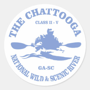 Pegatina Redonda Chattooga NWSR