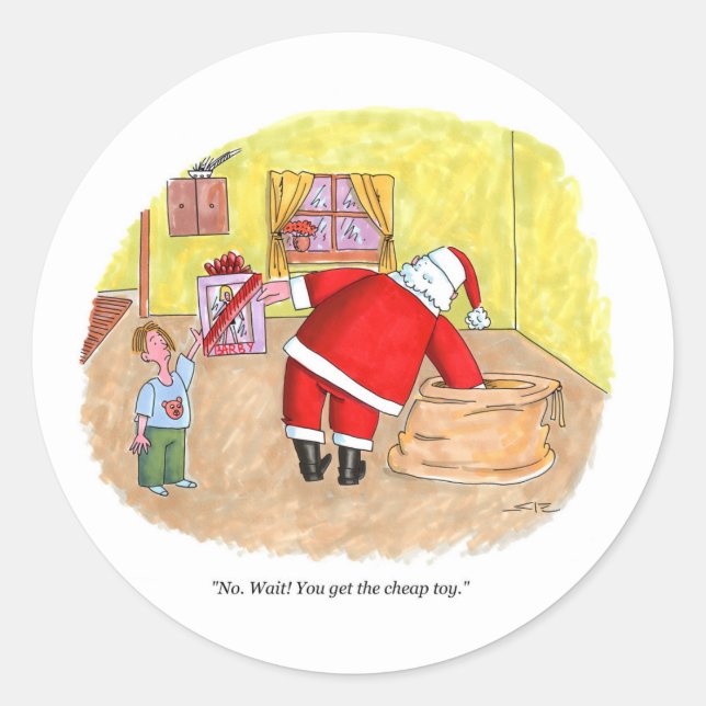 Pegatina Redonda Cheap Toy grandes pegatinas redondos (Anverso)