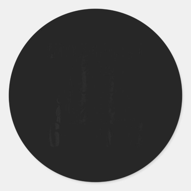 Pegatina Redonda Checking My List 6 7 Times Funny Santa Christmas  (Anverso)