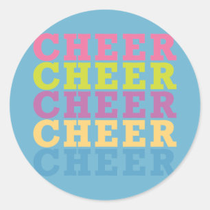 Pegatina Redonda Cheer