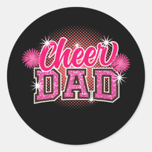 Pegatina Redonda Cheer Dad Dad