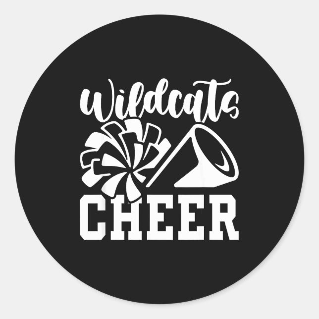 Pegatina Redonda Cheer Wilats Back To School Srit  (Anverso)