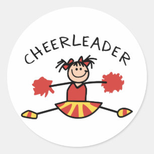PEGATINA REDONDA CHEERLEADER
