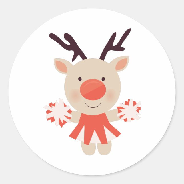 Pegatina Redonda Cheerman (Anverso)