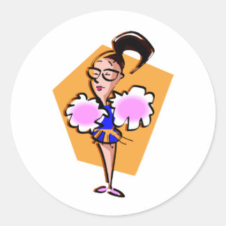 Pegatina Redonda Cheerman
