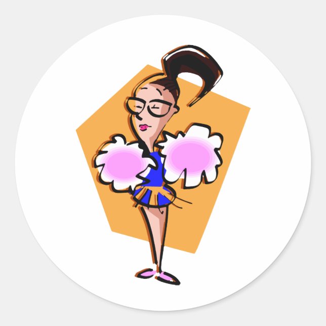 Pegatina Redonda Cheerman (Anverso)