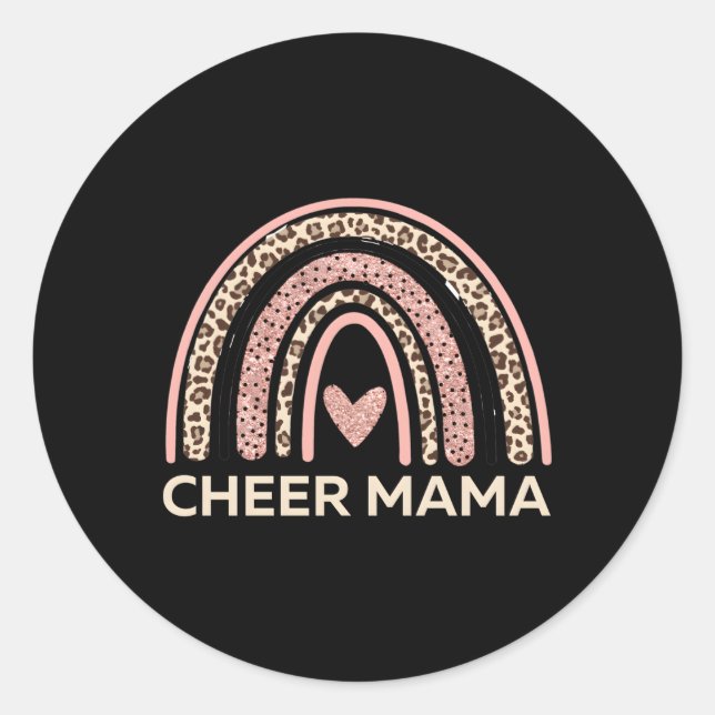 Pegatina Redonda CheerMom (Anverso)