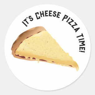 Pegatina Redonda Cheese Pizza