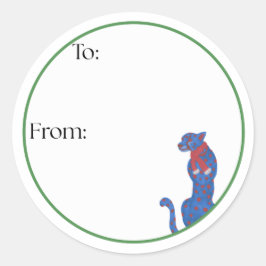 Pegatina Redonda Cheetah Sticker