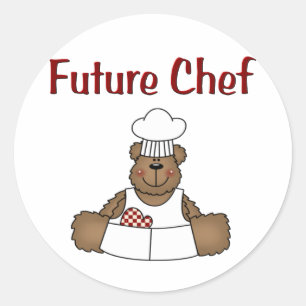Pegatina Redonda Chef futuro