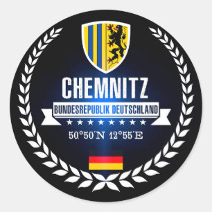 Pegatina Redonda Chemnitz