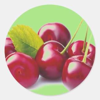 PEGATINA REDONDA CHERRIES