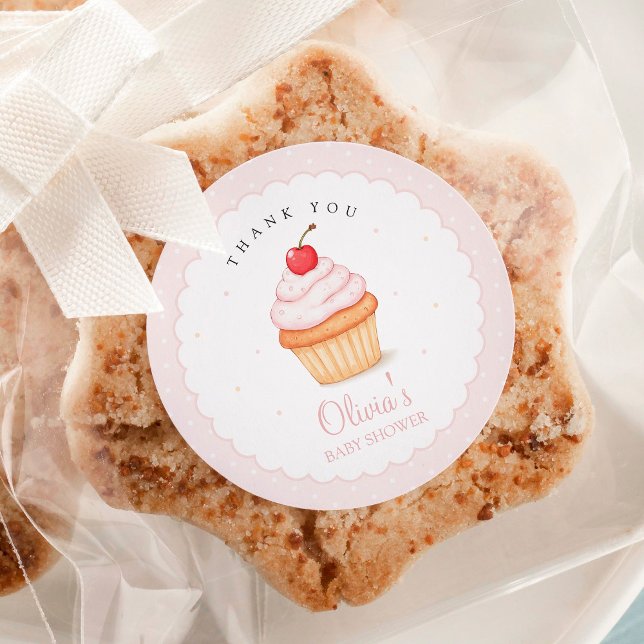 Pegatina Redonda Cherry en Baby Shower superior (Subido por el creador)
